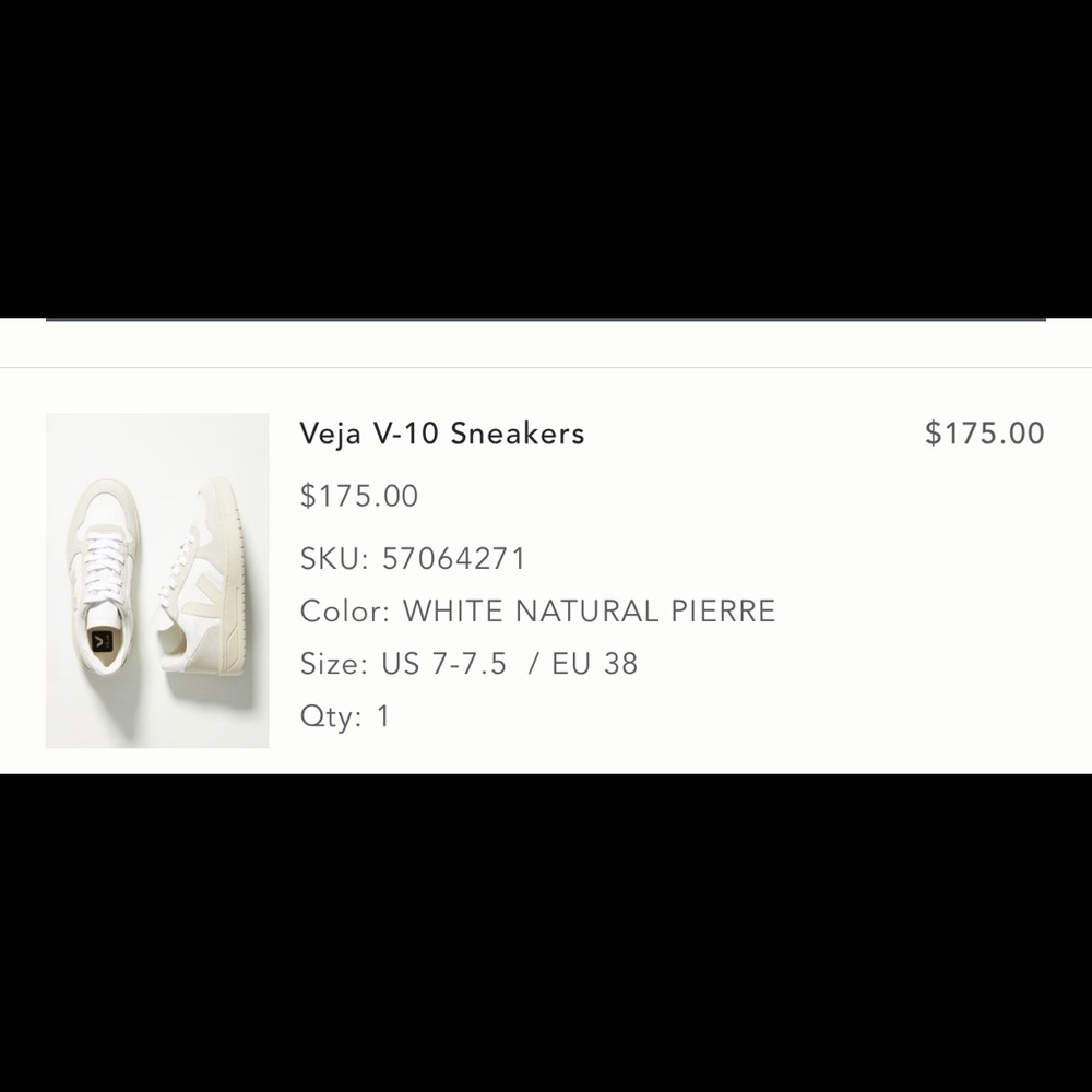 Veja white sneakers, slight use, great condition